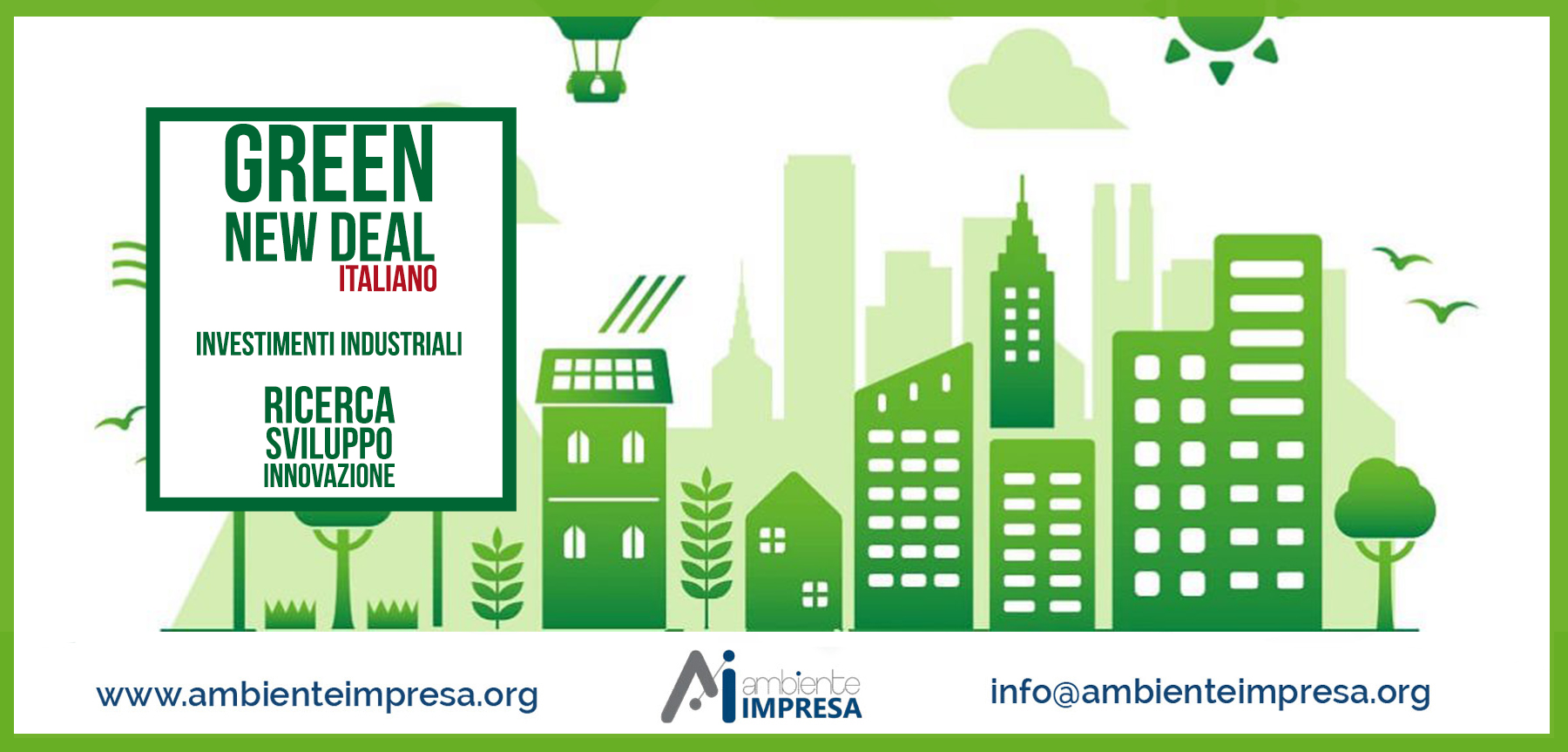 Green New Deal italiano - Ambiente Impresa srl - Cagliari 