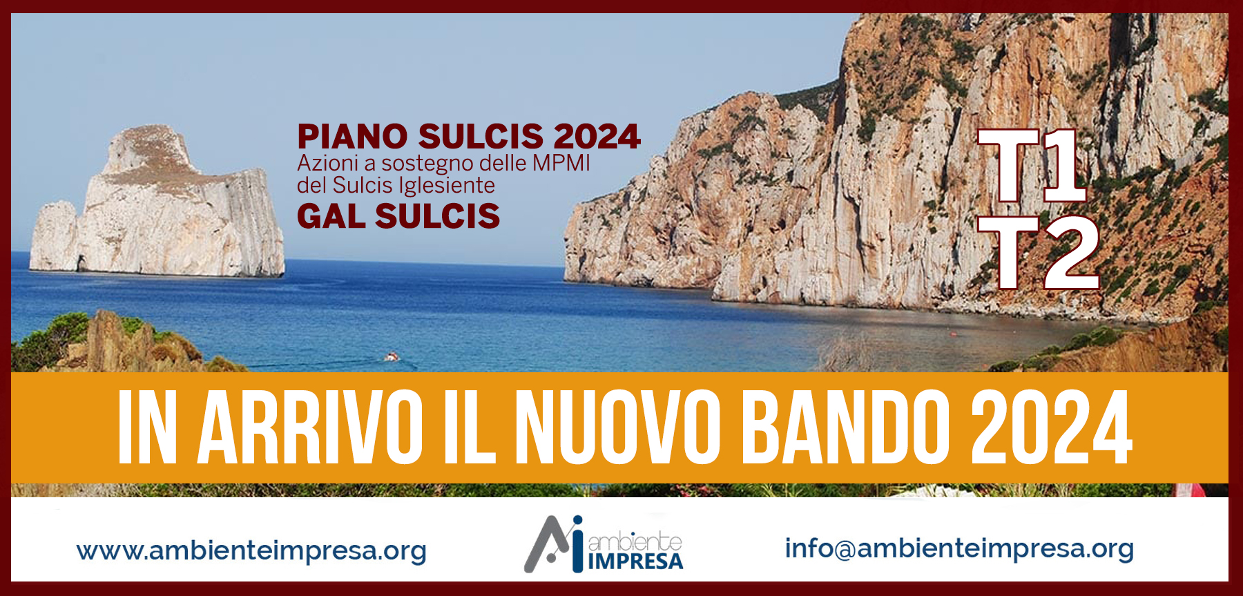 Piano Sulcis 2023 - azioni a sostegno della MPMI del Sulcis Iglesiente - Gal Sulcis - Ambiente Impresa srl  - Cagliari