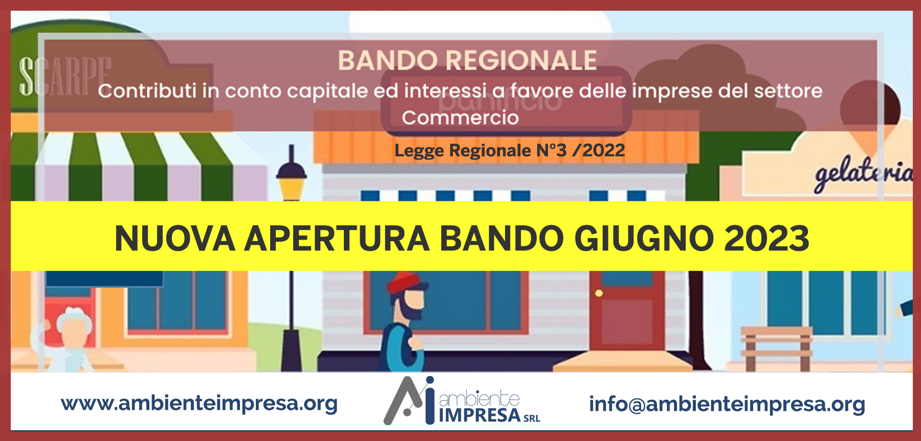 Contributi conto capitale Commercio 2023 - RAS - Regione Sardegna - Bandi Agevolazioni -Ambiente Impresa srl - Cagliari