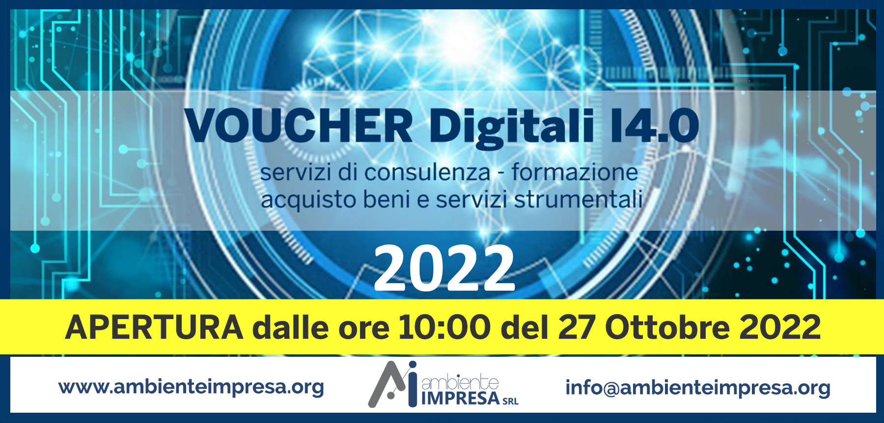 VOUCHER DIGITALI I4.0 2022  Camera di Commercio  CAGLIARI-ORISTANO - Ambiente Impresa srl - Cagliari