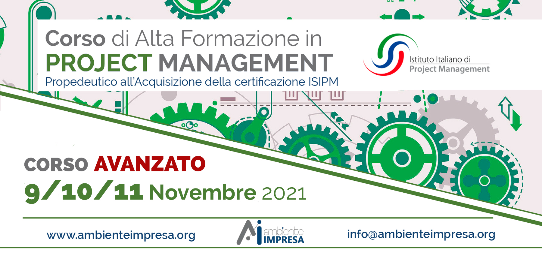 Project Management AVANZATO Novembre 2021 - Ambiente Impresa srl Cagliari - Formazione