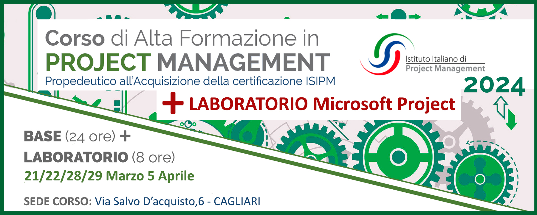 Project Management BASE + Laboratorio Microsoft Project - Ambiente Impresa srl - Cagliari